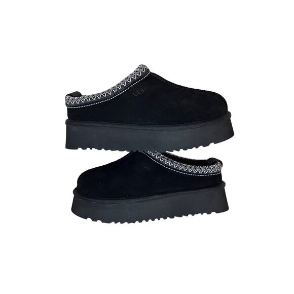 UGG Tasman II Mens Size 8/Womens 9.5 Black Suede Slippers Cozy Footwear No Box - Picture 1 of 6